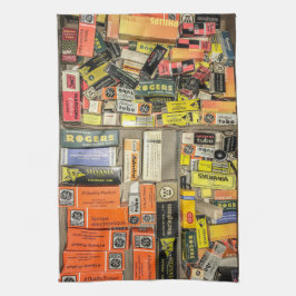 Pano De Prato Caixa-cor do tubo do vintage