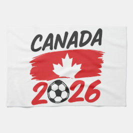 Pano De Prato Canada 2026 Soccer Fan Design with Maple Leaf