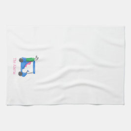 Pano De Prato Carrinho de Golfe Personalizado Azul de Pré-Disque