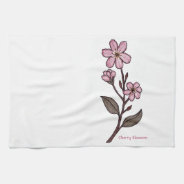 Pano De Prato Cherry Blossom Tea Towel
