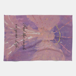 Pano De Prato Chic love pink violet angel