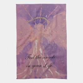 Pano De Prato Chic love pink violet angel