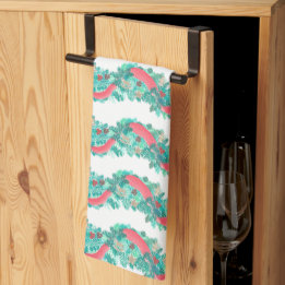 Pano De Prato Christmas Garland Kitchen Towel