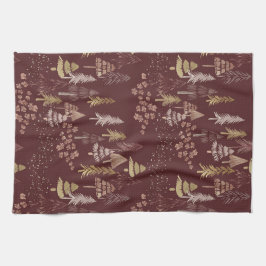 Pano De Prato Christmas Tree Scatter Tea Towel