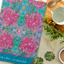 Citação Personalizada de Padrão Coral Floral bonit