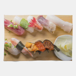 Pano De Prato Classic Sushi Assortment on Wood