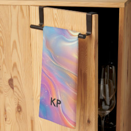 Pano De Prato Colorful opal swirly flowing marble texture