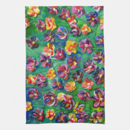 Pano De Prato Colorida Feliz Pequenas Flores Original