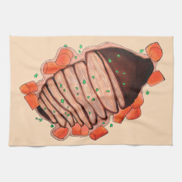 Pano De Prato Comida de Feriado Judaico de Brisket de Carne Benh