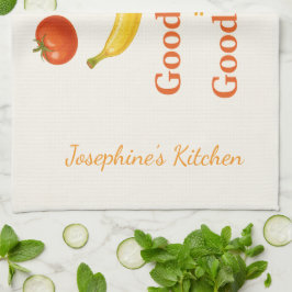 Pano De Prato Comida Personalizada Boa Comida Boa Disposição Com