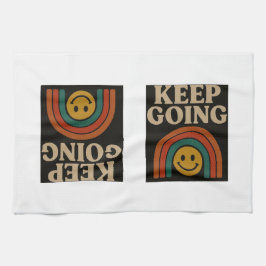 Pano De Prato Continuar: Positividade em cada passo