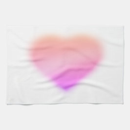 Pano De Prato coração rosa