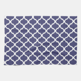 Pano De Prato Costeira de Padrão Geométrico Geométrico Branco Az