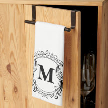 Crestas de Monograma Elegante Personalizado