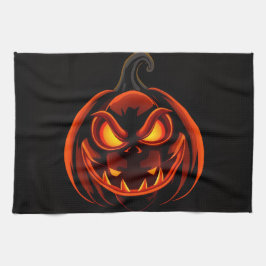 Pano De Prato Cute Pumpkin Monster Halloween Kitchen Towel