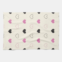 Pano De Prato Cute Simple Heart Pattern