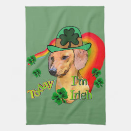 Pano De Prato Dachshund St Patricks