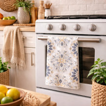 Elegante Mandala Dourado Azul Marinho