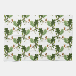 Pano De Prato Elegante Oak Leaf e Acorn