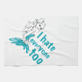 Pano De Prato Eu odeio todo mundo também