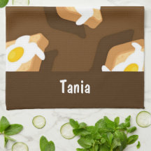 Fatia de pão com padrão de ovo