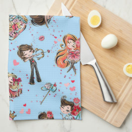 Pano De Prato Feriado do dia do namorados