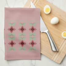 Flor acentuado com burgundy