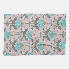Pano De Prato Flor Verdant Whimsy - Rosa