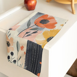Pano De Prato Floral Boho Patchwork
