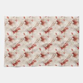 Pano De Prato Floral Branco Belo