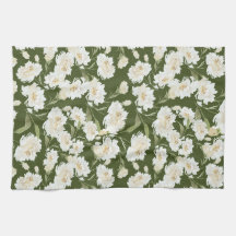 Floral creme e oliva