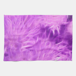 Pano De Prato Flores de Formas Roxas Transformadas