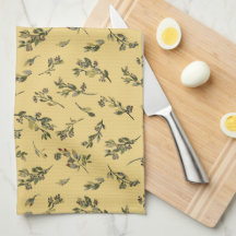 Flores Silvestres Espalhadas em Amarelo Jonquil