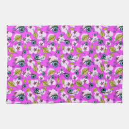 Pano De Prato Folha de Olho Leaf_Purple