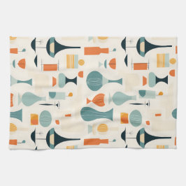 Pano De Prato Forma Vase Moderna do meio século