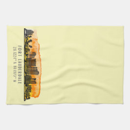 Pano De Prato Fort Lauderdale Skyline & Coordenadas