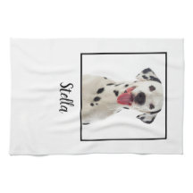 Foto personalizada de cão branco minimalista