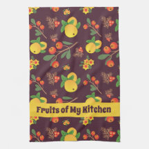 Fruta Motif Kitchen Toalhas