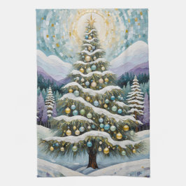 Pano De Prato Gilded Evergreen