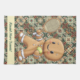 Pano De Prato Gingerpão Tênis Grand Slam 🎾 🎄 texto personaliza