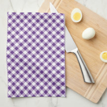 Gingham Purple White Simples