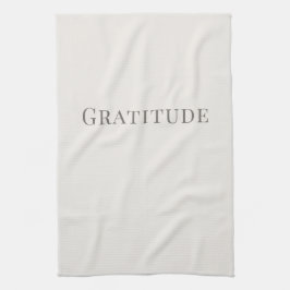 Pano De Prato Gratidão – Design de Tipografia Minimalista