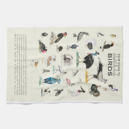 Pano De Prato Guia para Doofy Birds Kitchen Towel