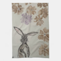 Hare Tea Towel
