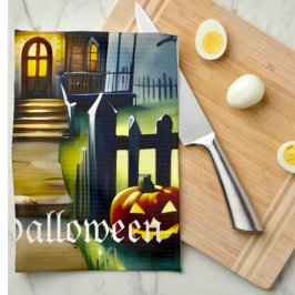 Pano De Prato Haunted Hollow & Lua
