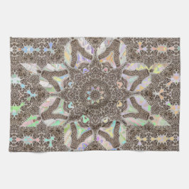 Pano De Prato Henna Phownix Fractal Mandala Art Kitchen