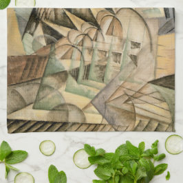 Pano De Prato Hora de Rush, Nova Iorque, por Max Weber, Cubismo 