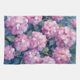 Pano De Prato Hydrangeas Rosa Escamudas Floral