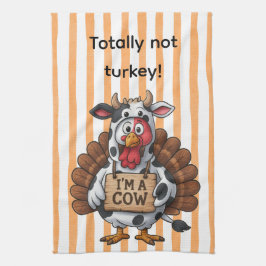 Pano De Prato I’m a Cow Turkey | Funny Thanksgiving Disguise