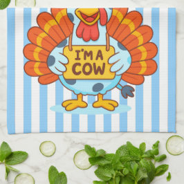 Pano De Prato I’m a Cow Turkey | Funny Thanksgiving Disguise